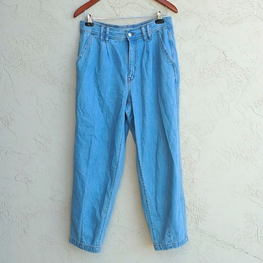 MADEWELL Baggy Tapered Jeans in Idarose Wash Pleated Edition Size 29